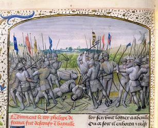 The Battle of Crecy in 1346, 1477